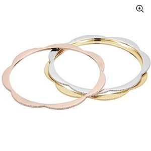 Kate Spade Slender Scallops Pavé Bangle Bracelets